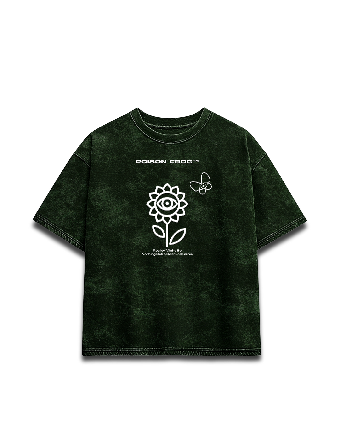 Bhimpalasi Acid Washed T-shirt Deep Forest Green