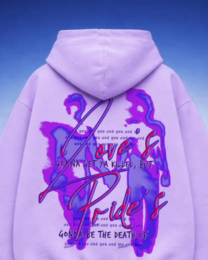 LOVE & PRIDE LAVENDER OVERSIZED HOODIE
