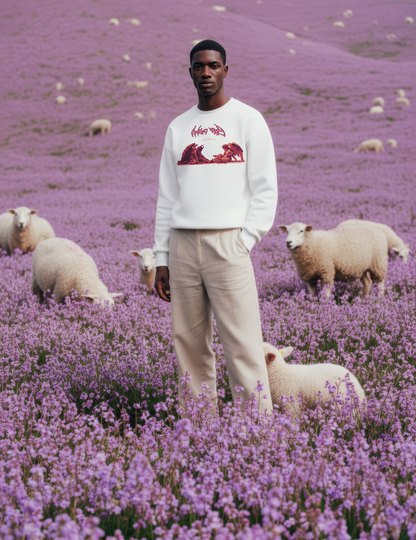 GARDEN OF SINS WHITE OVERSIZED SWEATSHIRT