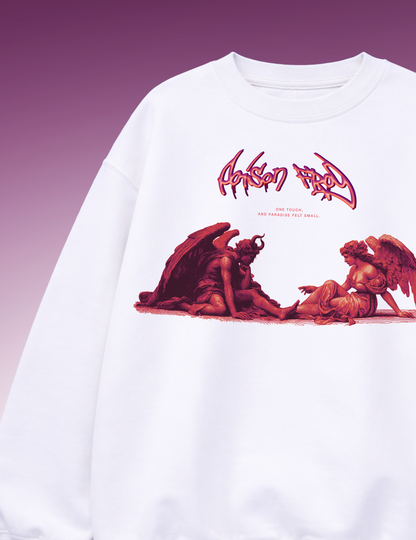 GARDEN OF SINS WHITE OVERSIZED SWEATSHIRT