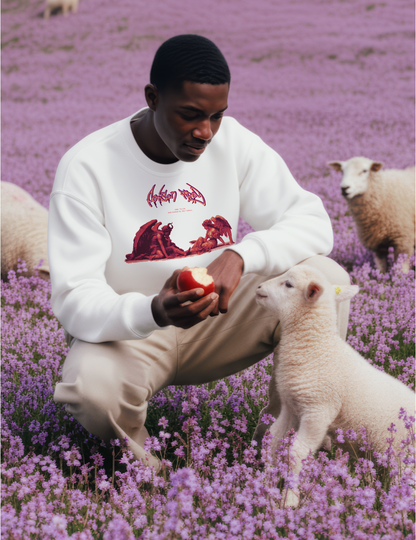 GARDEN OF SINS WHITE OVERSIZED SWEATSHIRT