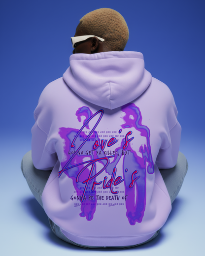 LOVE & PRIDE LAVENDER OVERSIZED HOODIE